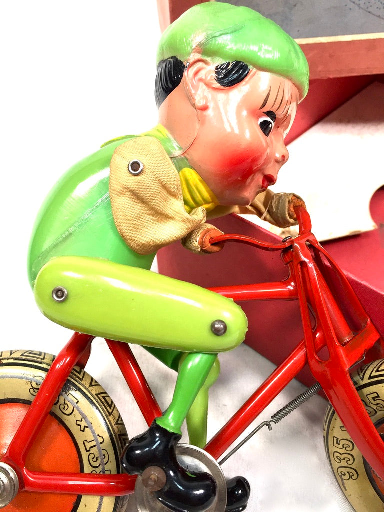 Antique Toys & Games Tri-ang Line Bros Tinplate Gyro Cycle in Original Box c1930