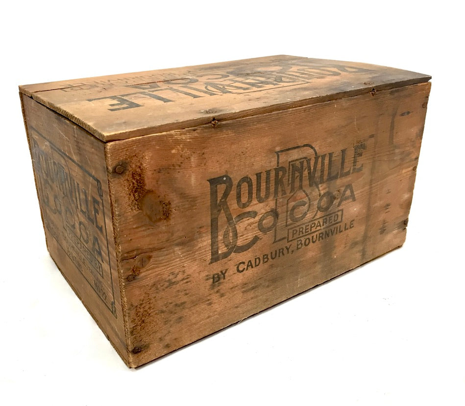 Antique Advertising - Cadbury's Chocolate Confectionery Wooden Shop Display Box