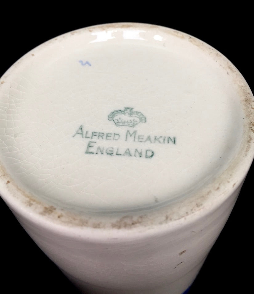 Vintage 1960s Alfred Meakin Ceramic Kitchen Horlicks Mixer Jug & Lid Kitchenalia