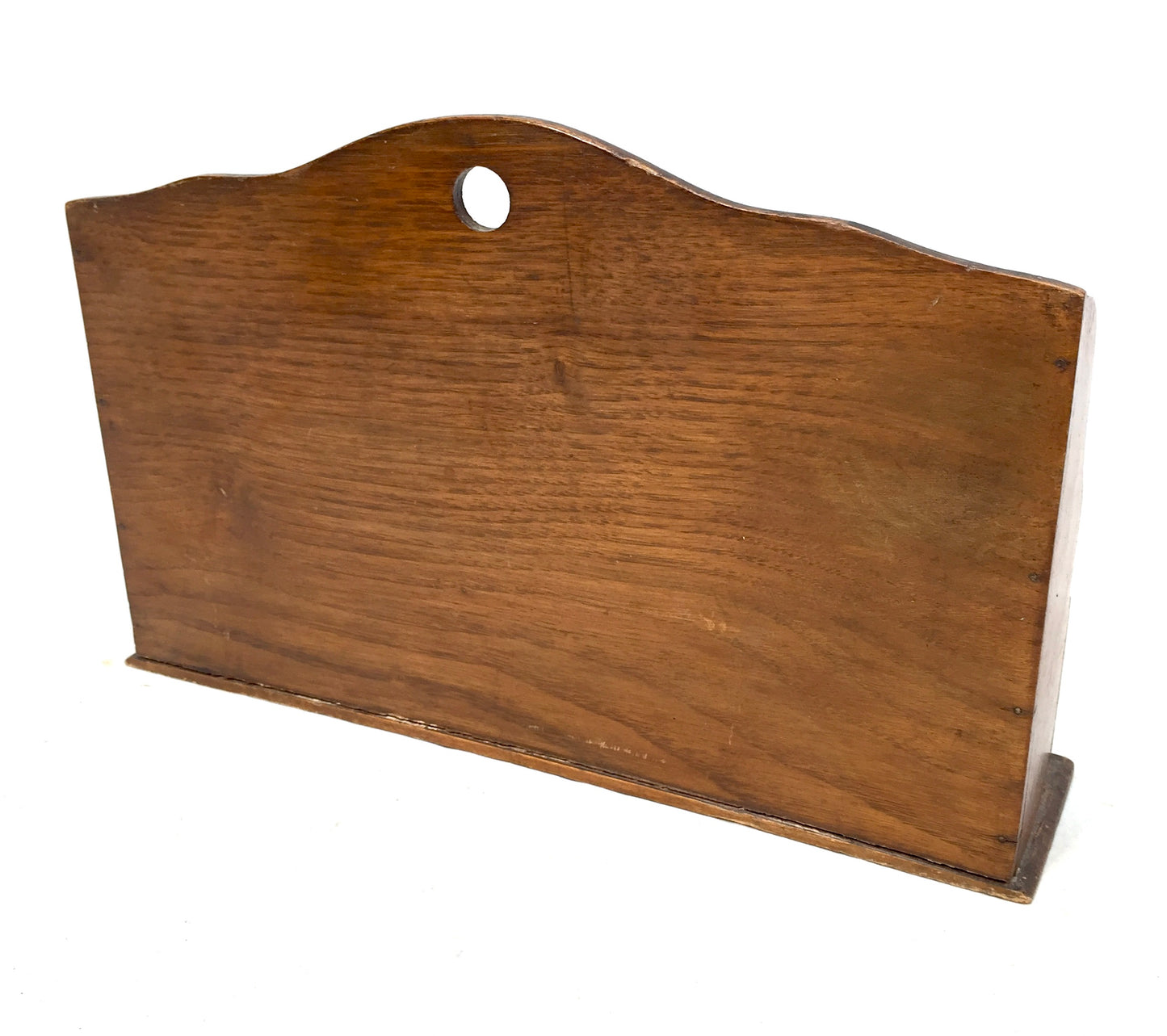 Antique 1930s Wooden Oak Desktop Letter Rack / Stationery / Paper Holder 