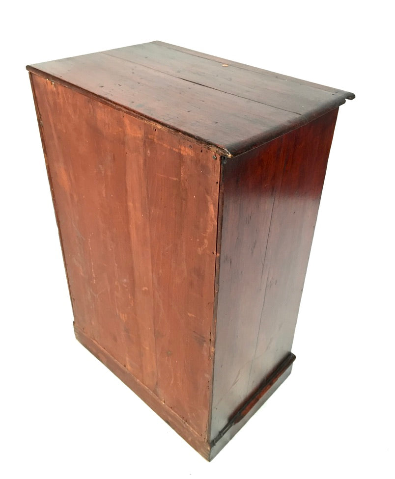 Antique Wooden Large Tabletop Collectors Cabinet Specimen Chest of Drawers c1900