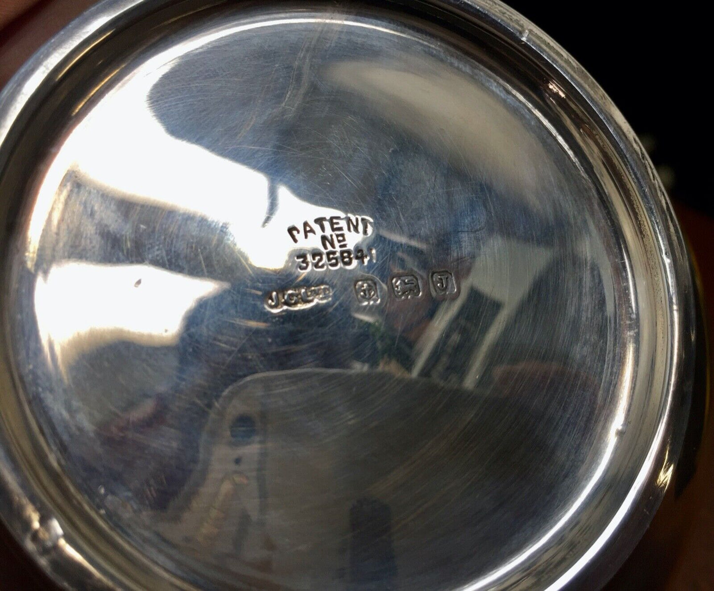 Antique Sterling Silver & Bakelite Art Deco Tabletop Trinket Pot / B'ham 1933