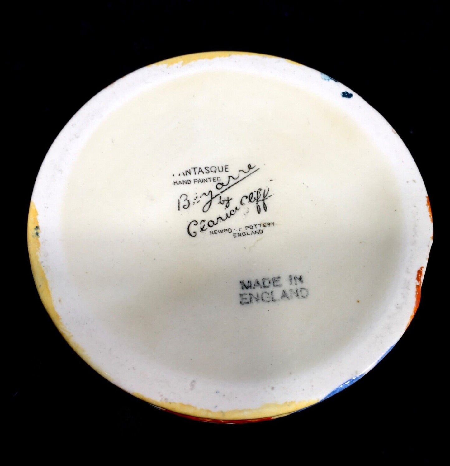 Antique Clarice Cliff - Green Alton Beehive Honey Pot c.1933 Pottery / Bizarre