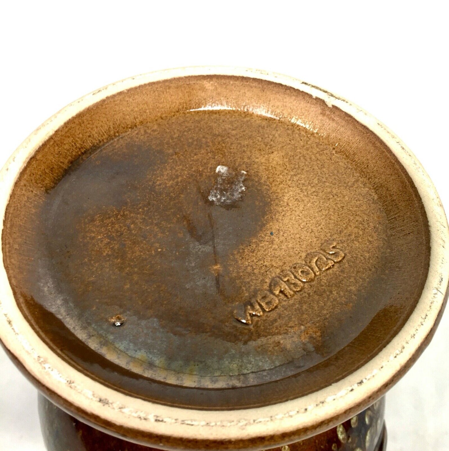 Vintage West German Pottery Otto keramik Fat Lava Vase / Large Size / Purple