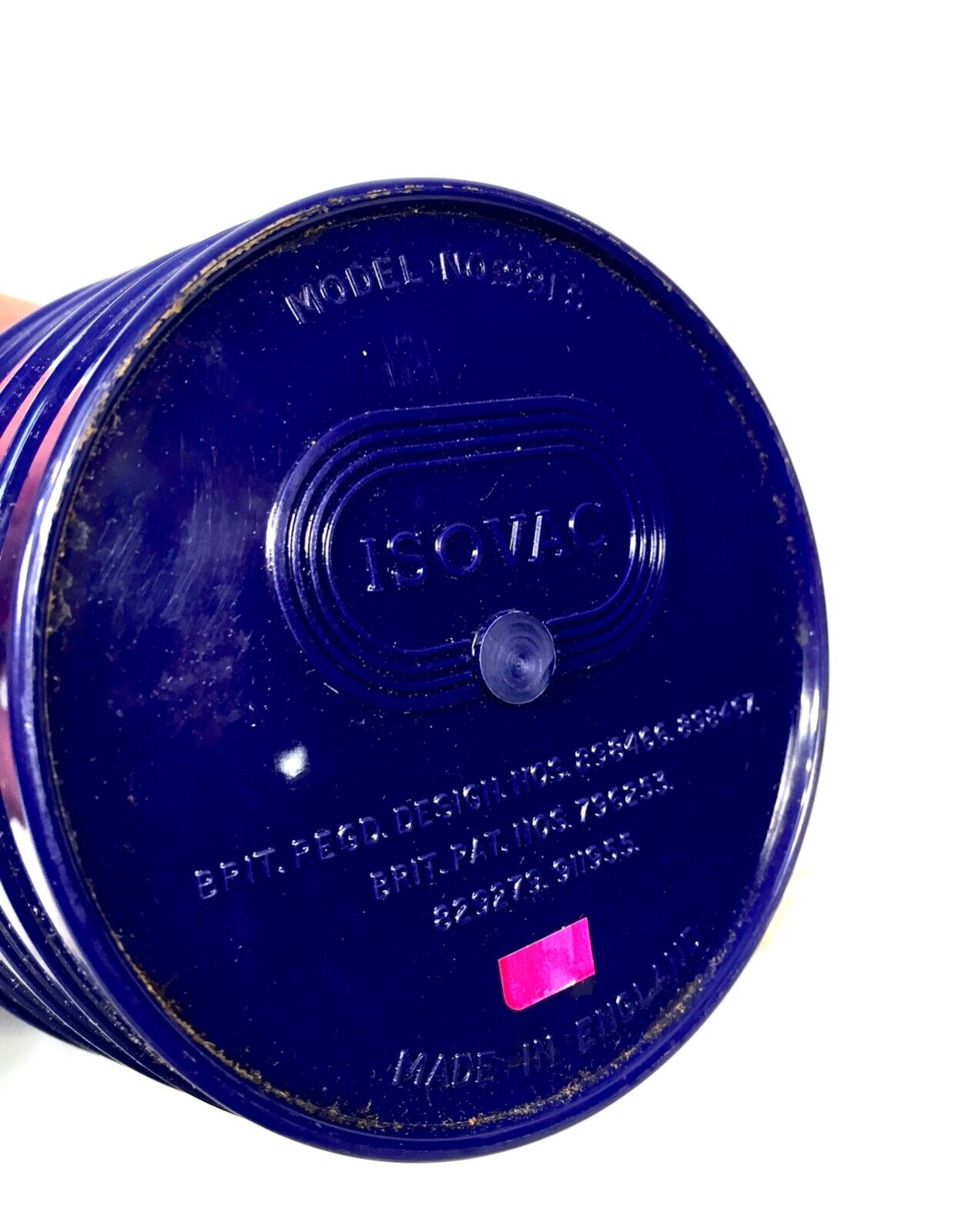 Vintage 1960s / 70s Addis Isovac Vacuum Travel Flask / Jug With Tags Unused Blue