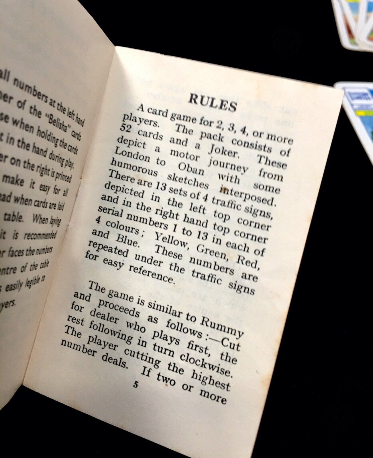 Antique Game - Belisha 1930s Card Came by Castell Brothers Ltd - Complete