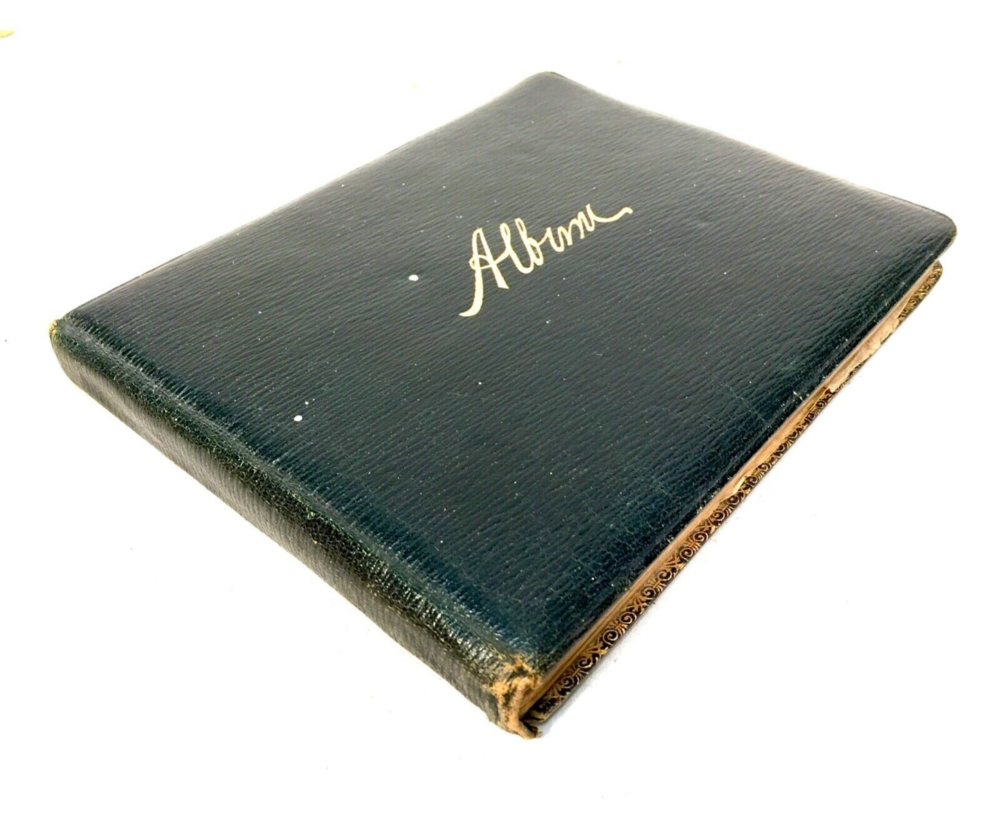 Antique 1920s Leather Bound Sketch Book / Artist / Art Album / Diary