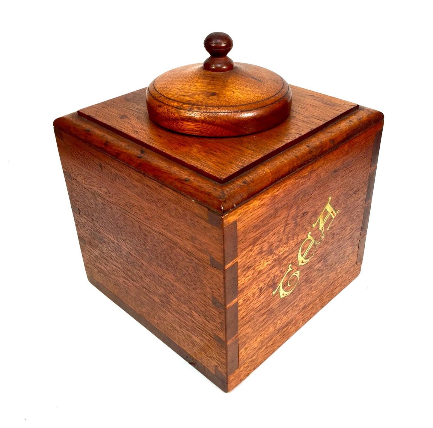 Antique Wooden Large Oversized Tea Caddy / Shop Countertop Dispenser Box