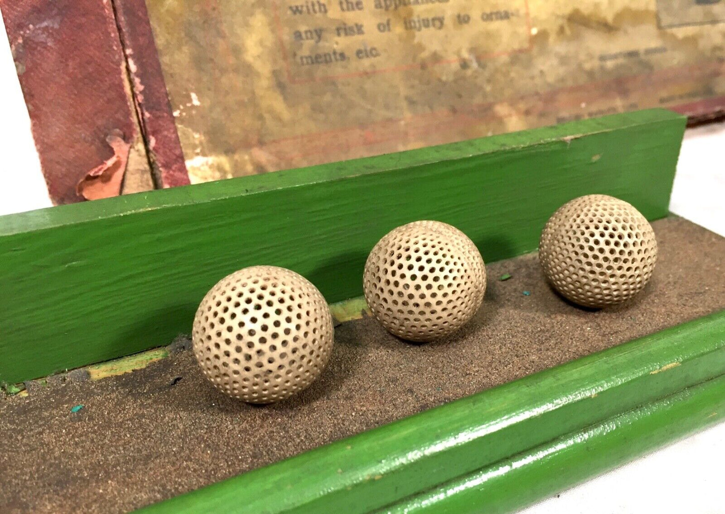 Antique 1910s Tabletop Midget Golf Parlour Game by Royal Letters Boxed / Rare