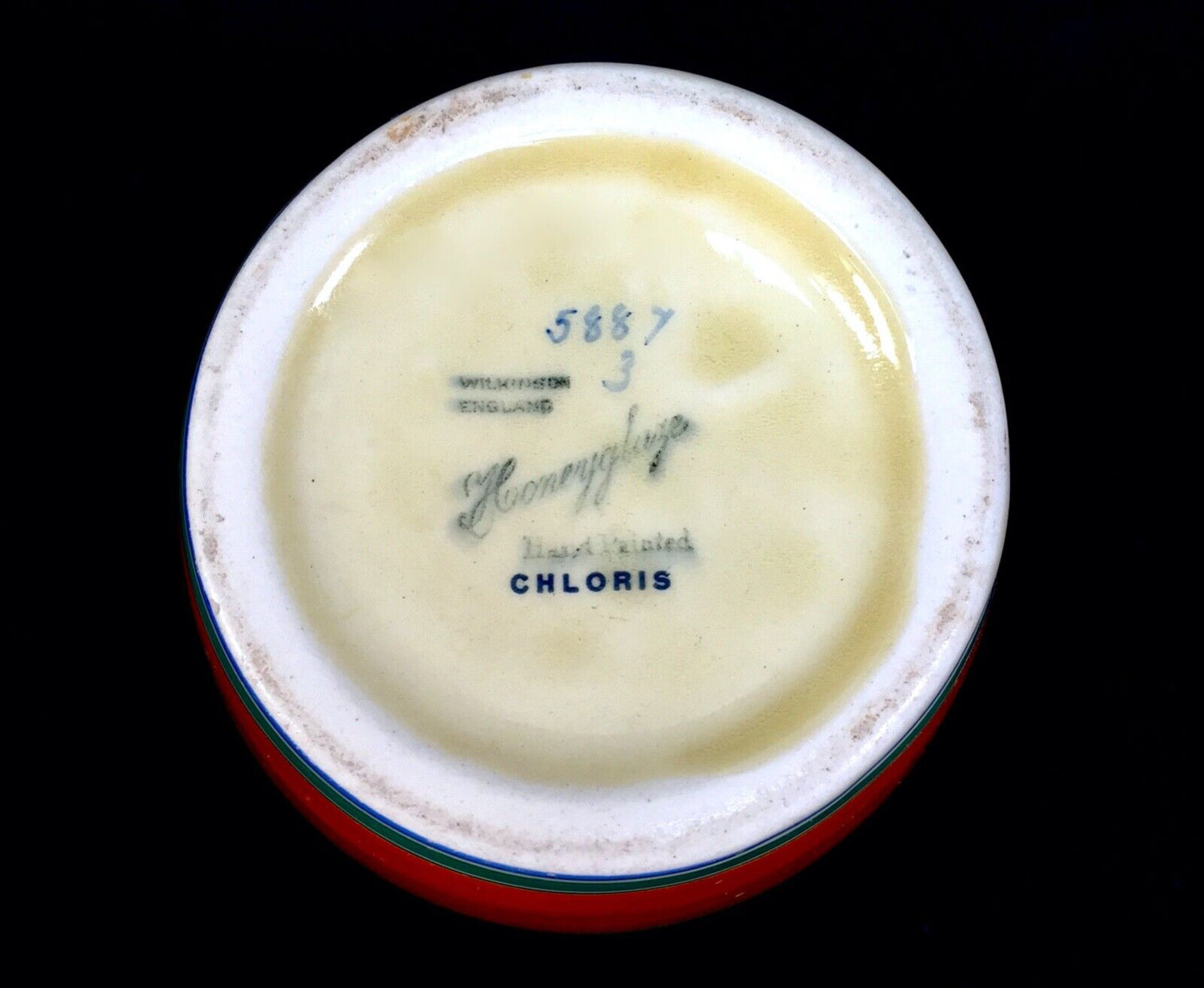 Clarice Cliff Chloris Pattern Printed Vase Shape 342 Art Deco Pottery / Antique