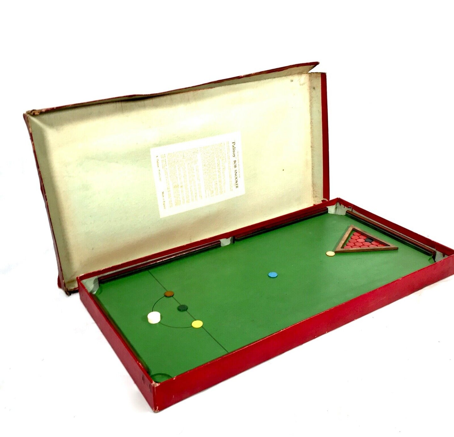 Antique 1930s Tabletop Snooker Parlour Game by Palitoy Bob-Snooker Boxed