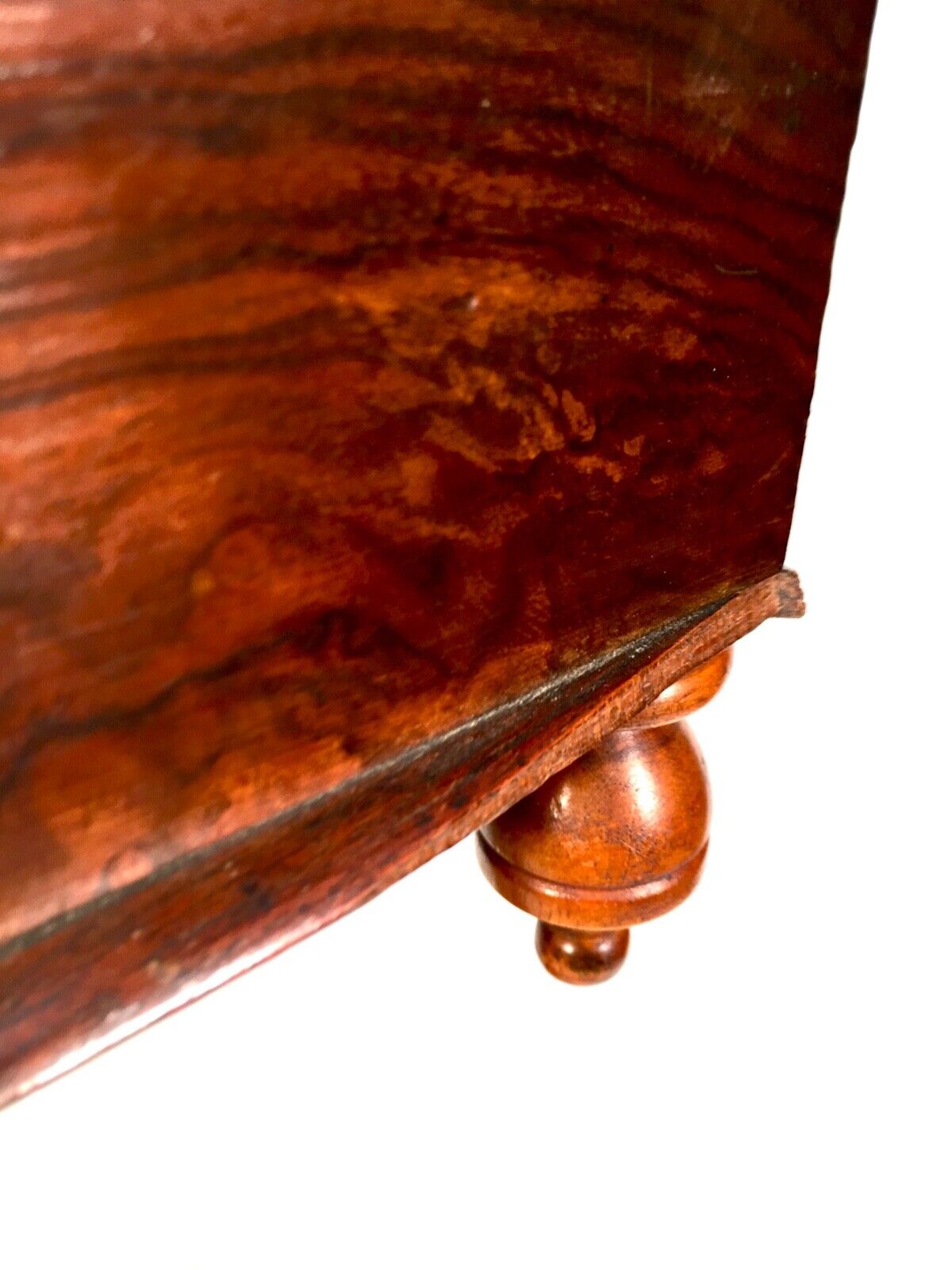 Antique Ladies Walnut Wooden Sewing Work Station Table / Victorian c.1890