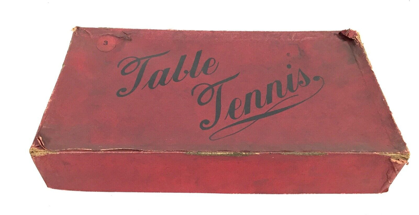 Antique 1901s Tabletop Table Tennis Parlour Game Boxed / Ping Pong