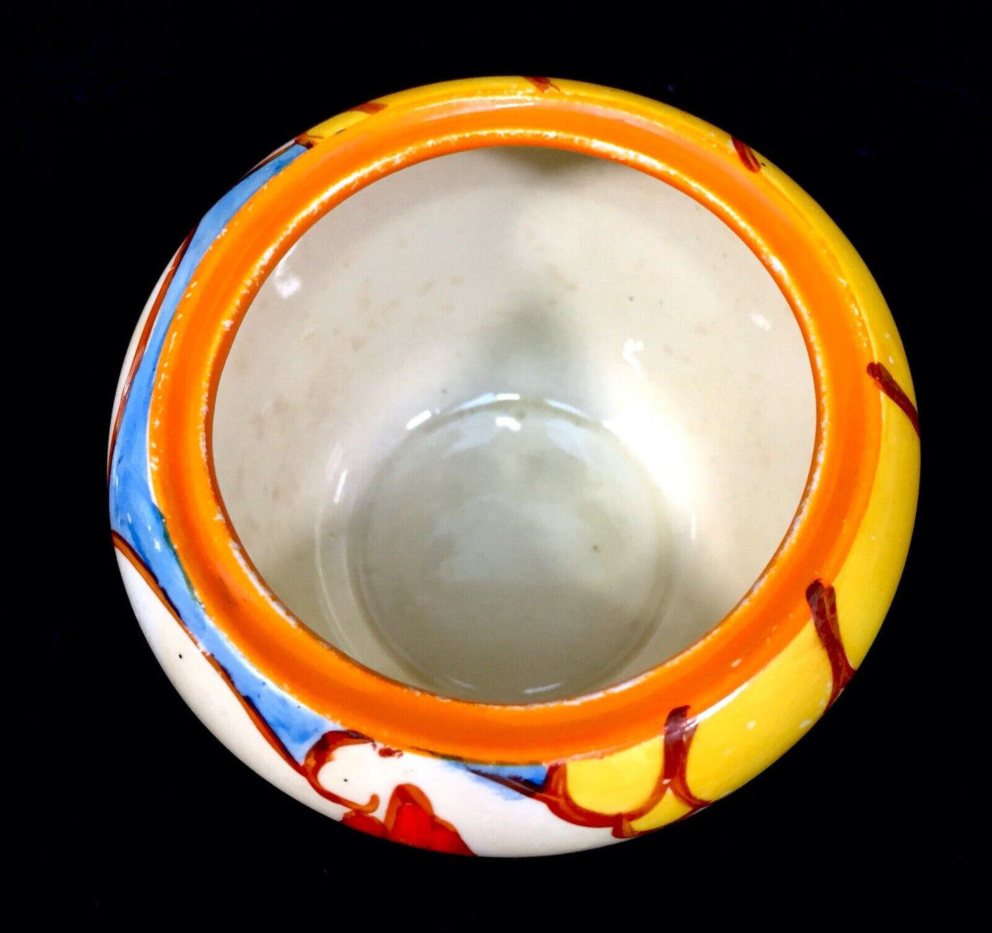 Clarice Cliff Summerhouse Shape 230 Preserve Pot Art Deco / Antique / Bizarre