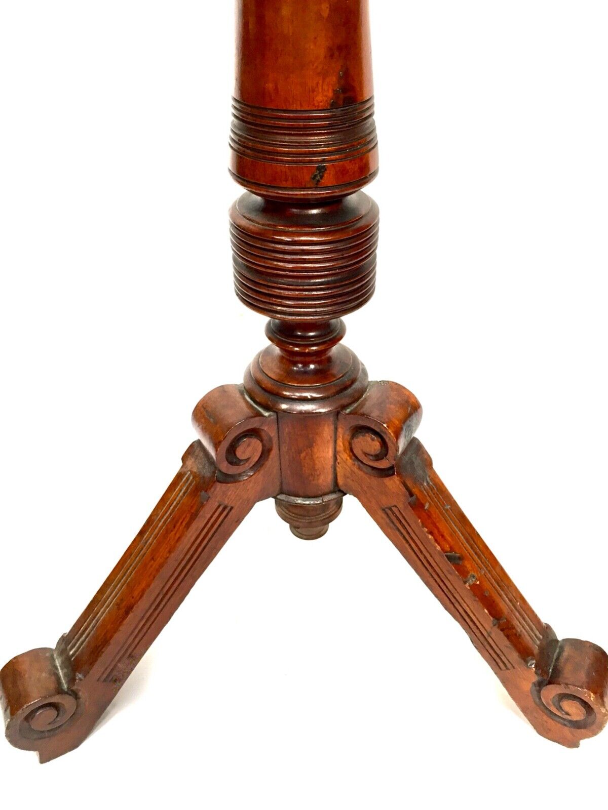 Antique Victorian Mahogany Adjustable Gents Shaving Stand / Makeup Mirror