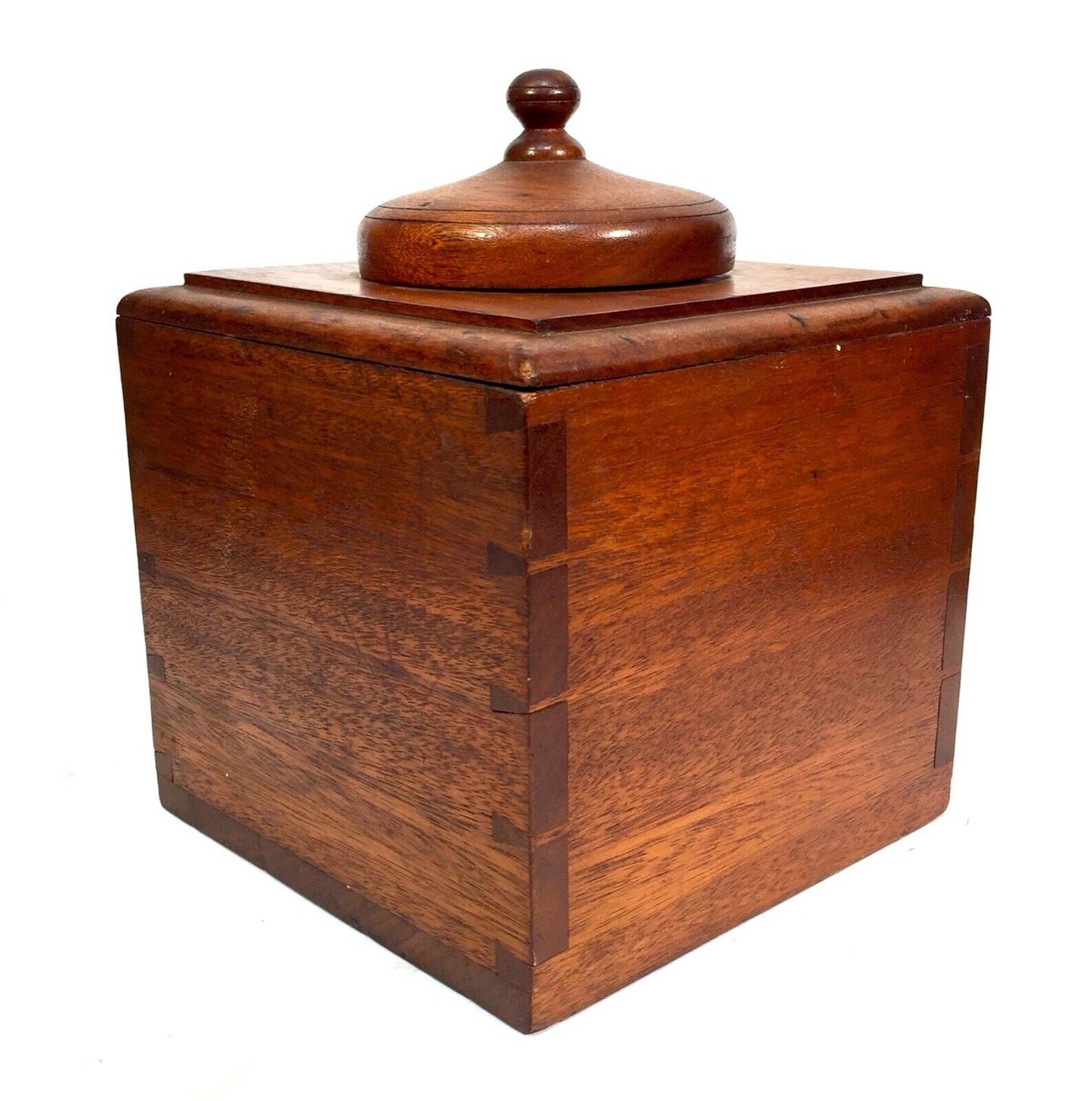 Antique Wooden Large Oversized Tea Caddy / Shop Countertop Dispenser Box