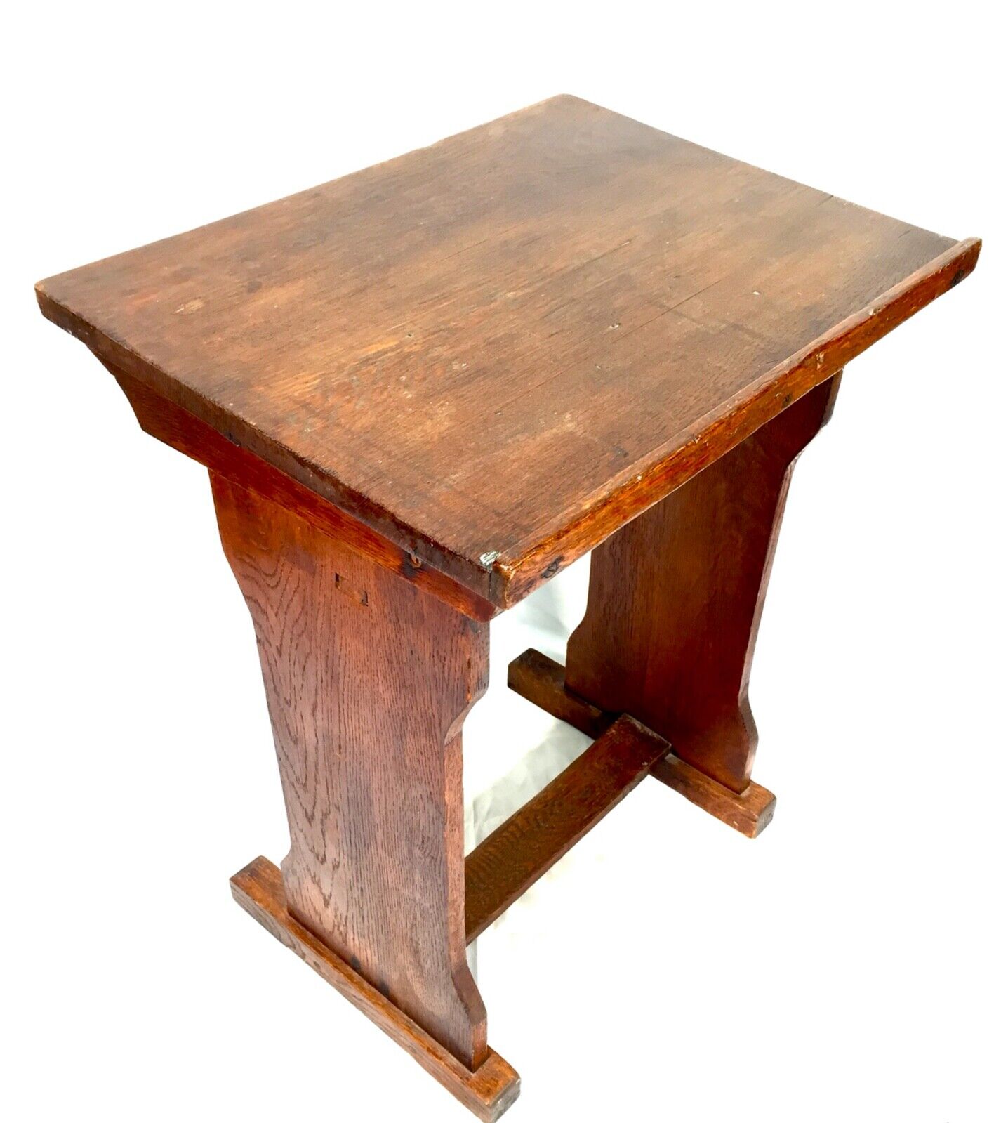 Antique Solid Oak Wooden Adjustable Lectern / Book Stand / Restaurant c.1920