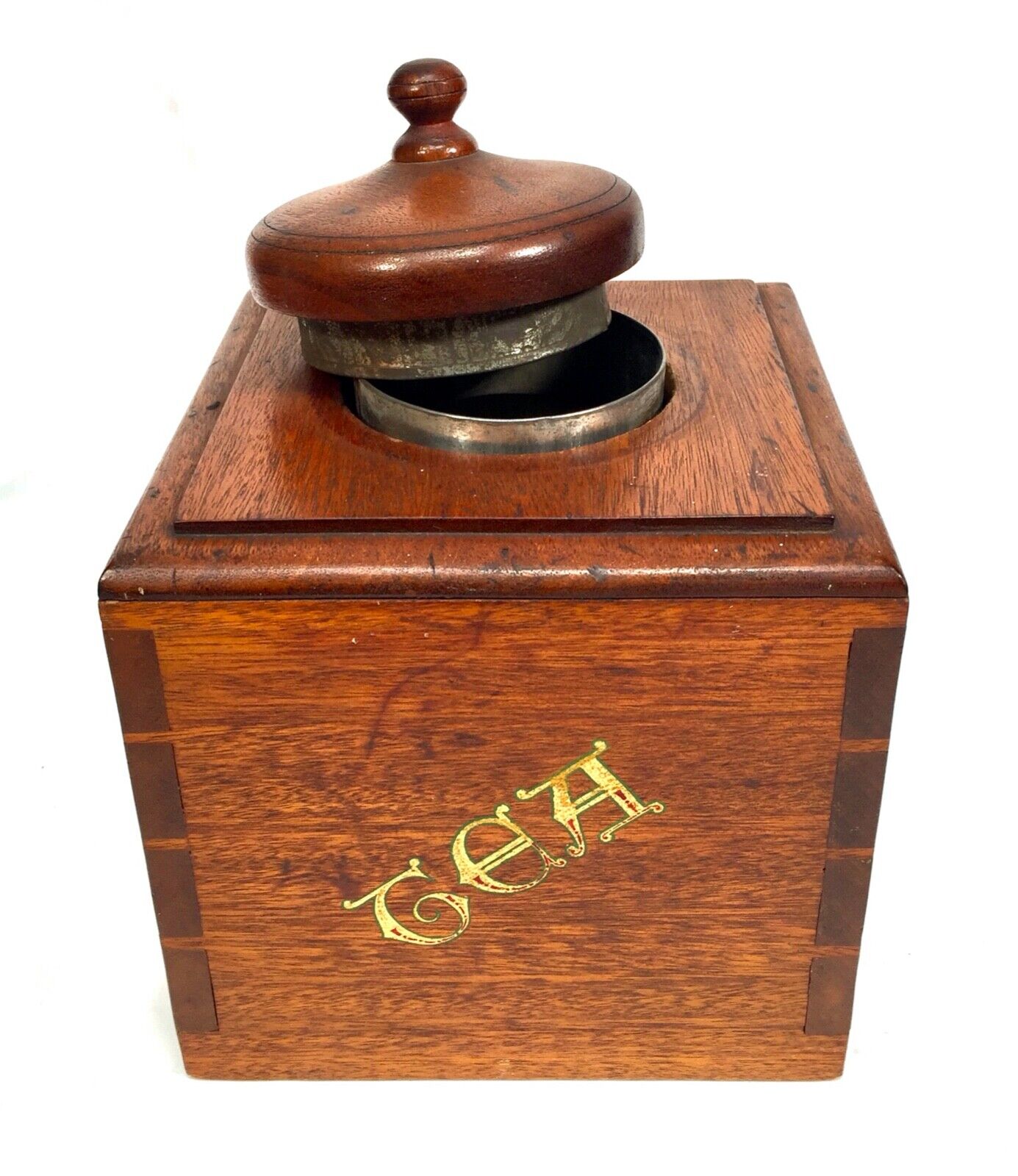 Antique Wooden Large Oversized Tea Caddy / Shop Countertop Dispenser Box