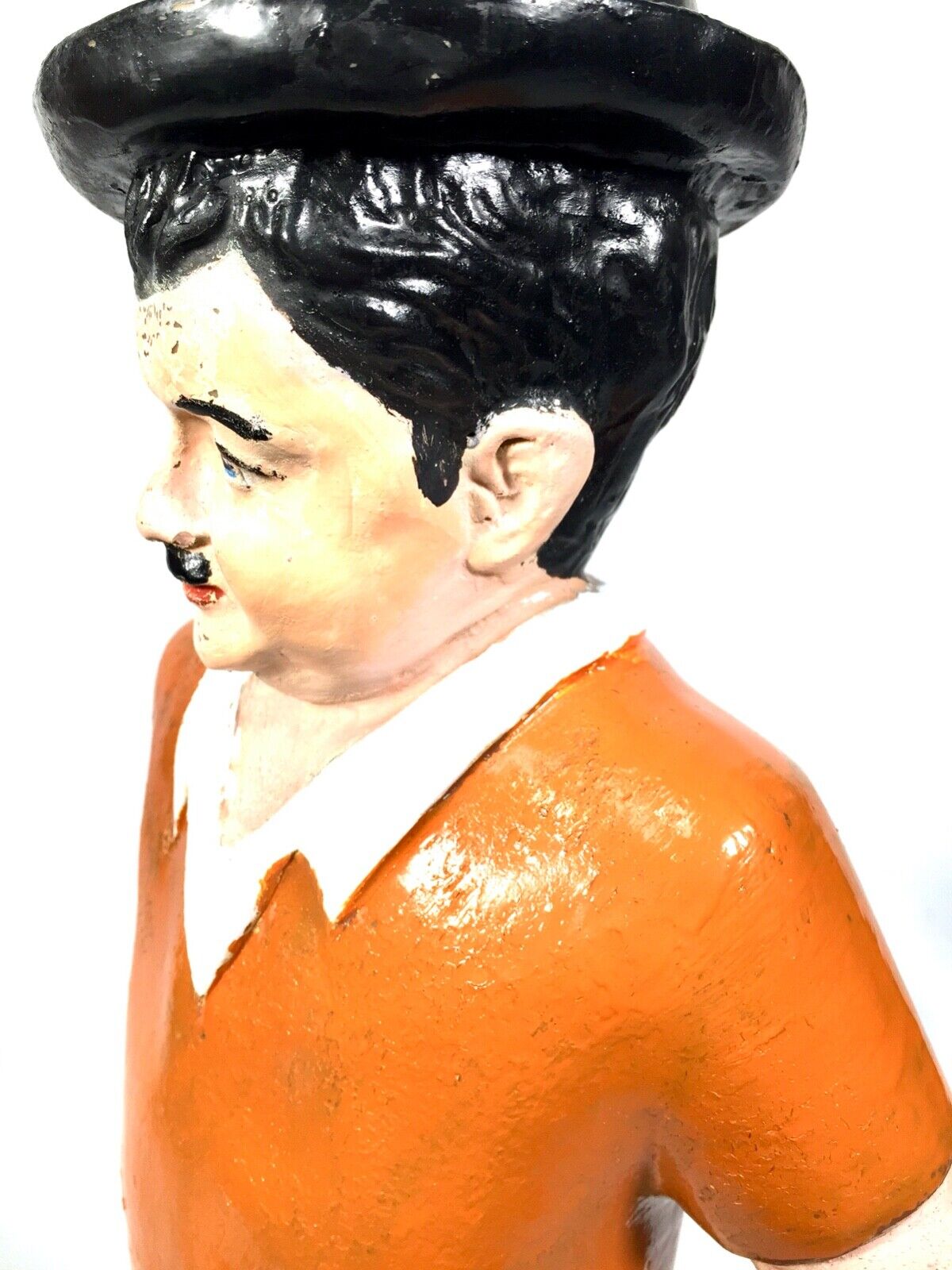 Vintage Large Sized Laurel and Hardy Football Player Figure Antique Advertising