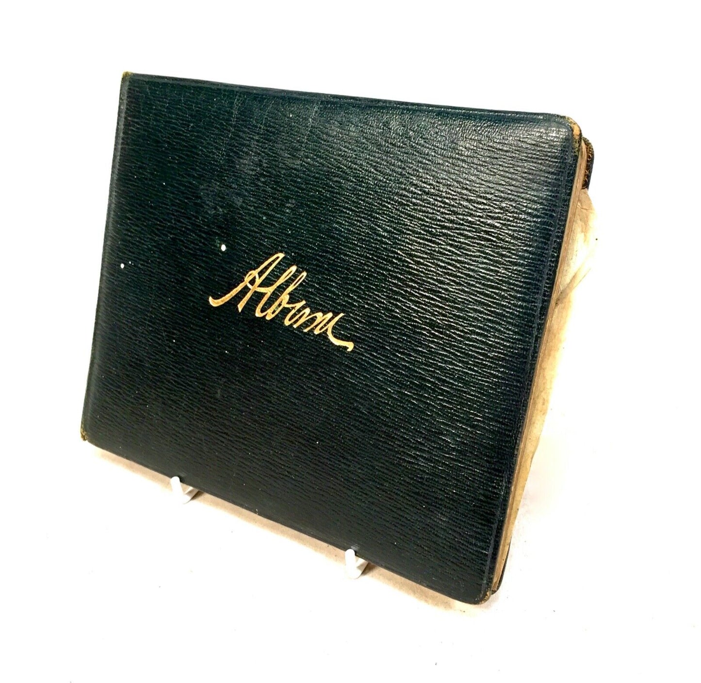 Antique 1920s Leather Bound Sketch Book / Artist / Art Album / Diary