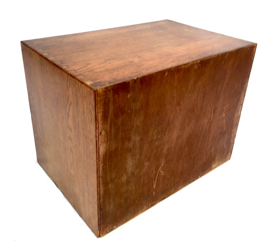 Antique Tabletop Wooden Chest of Drawers / Filing Storage Box Collectors Cabinet