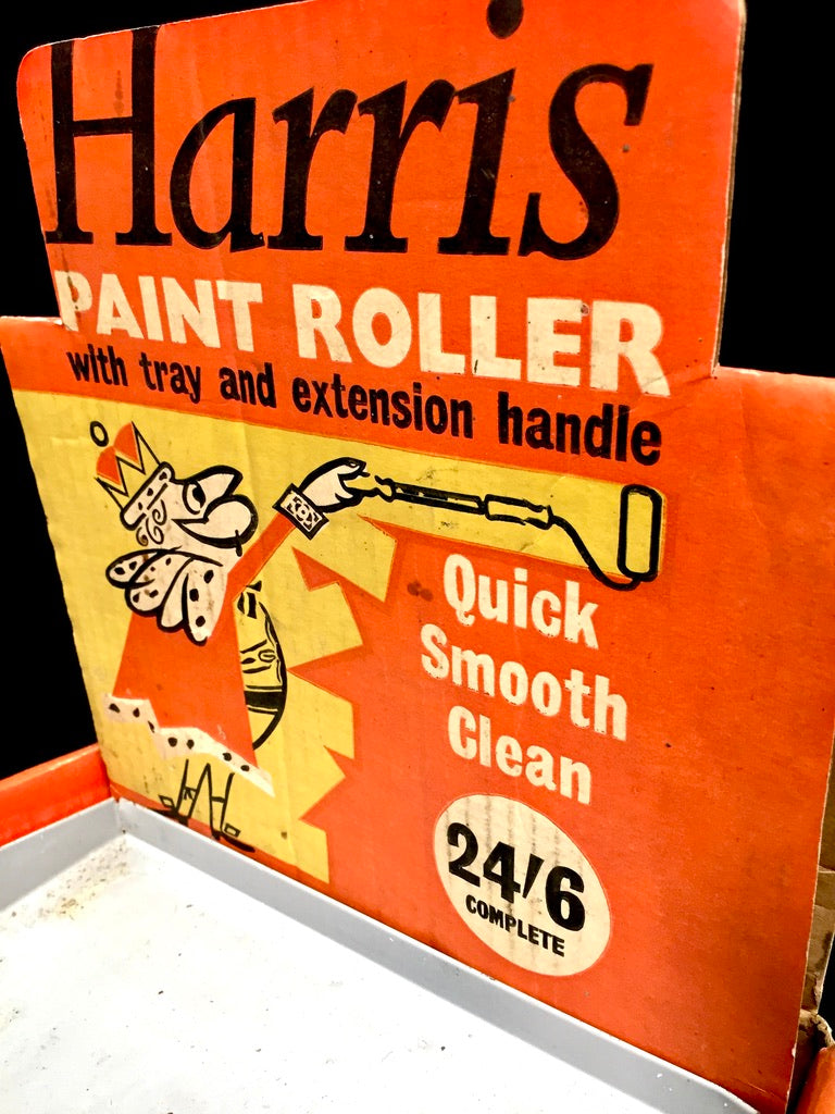 Antique Advertising - Vintage Unused Harris Paint Roller Set / Complete c1960
