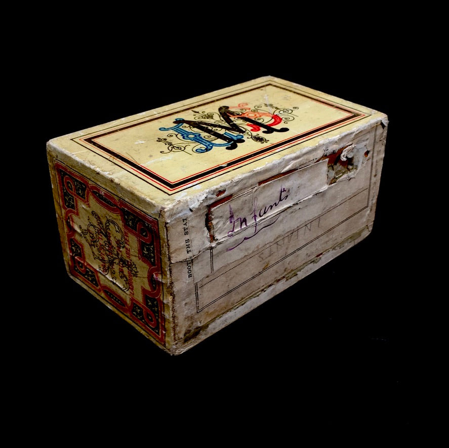 Antique Wooden London Missionary Society "LMS" Box Collection Offering Box
