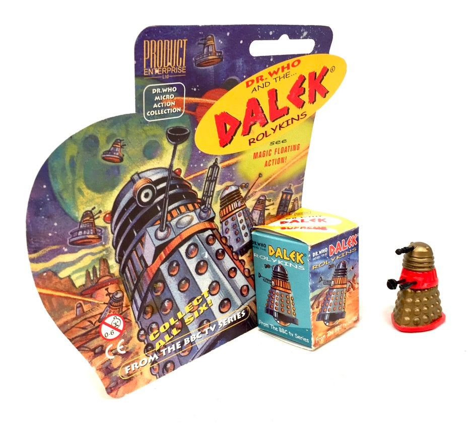 Vintage Toy - Product Enterprise "Supreme Dalek" / & Dr Who Rolykins Figurine