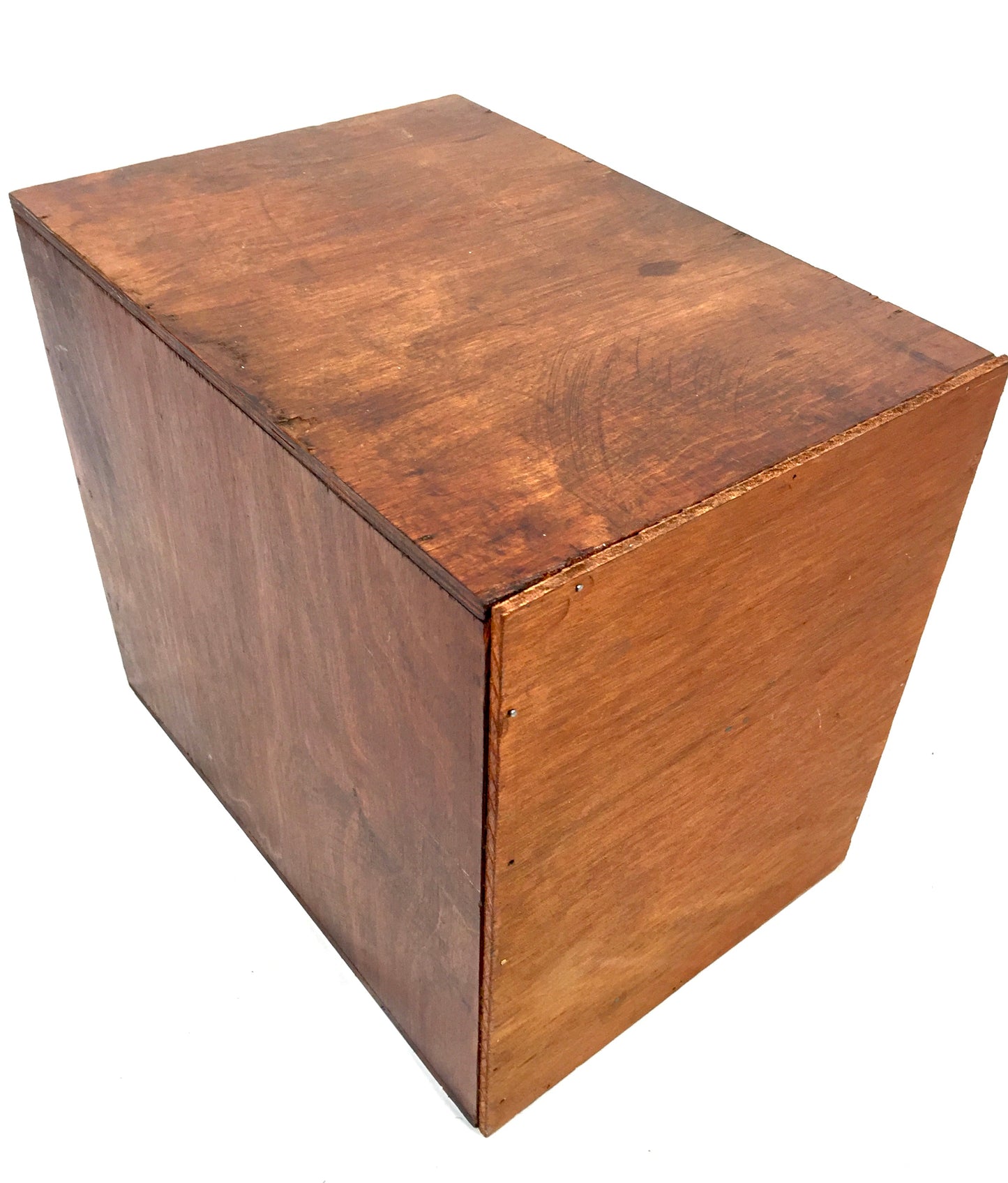 Antique Tabletop Wooden Chest of Drawers / Filing Storage Box Cabinet c.1950