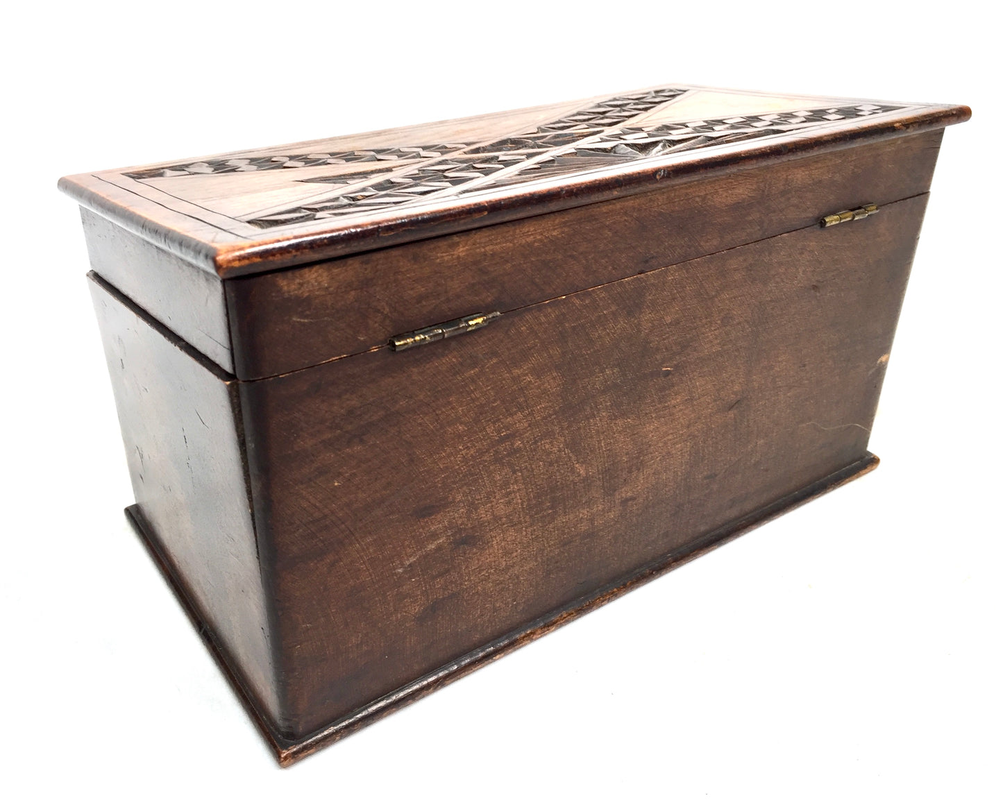 Antique Wooden Desktop Stationery Holder Box Cabinet Letter Rack Organiser 1930s