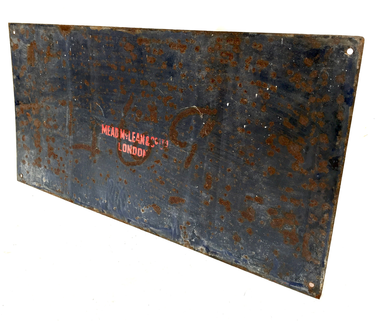 Antique Advertising Early 20th Century Railway Station Wall Hanging Enamel Sign