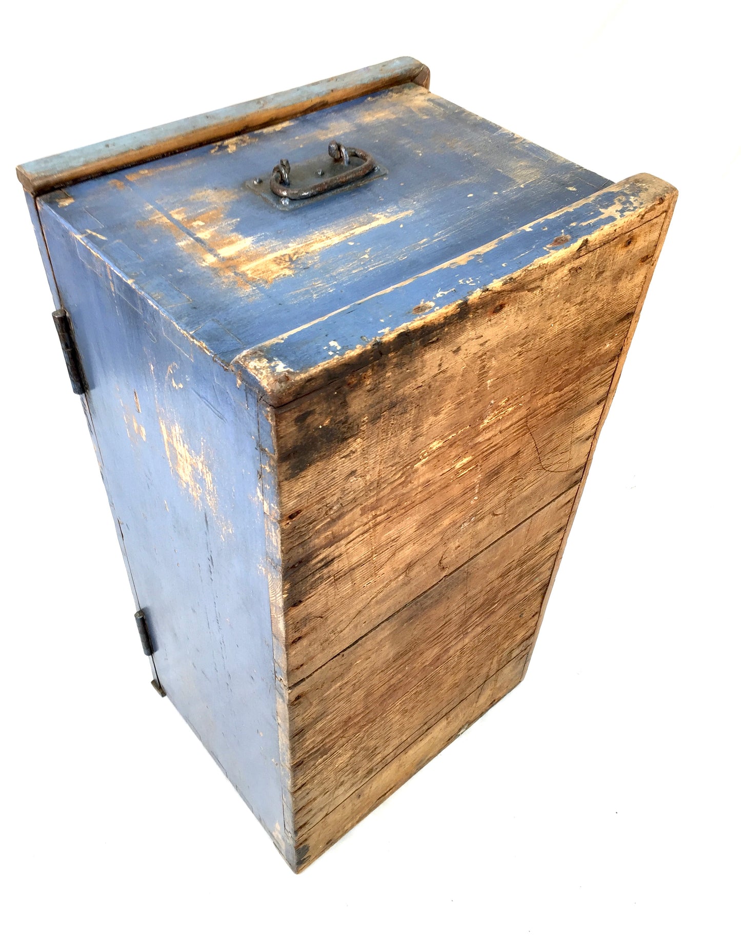 Antique 19th Century Wooden Coffer / Trunk / Blanket Box / Hand Painted c.1890
