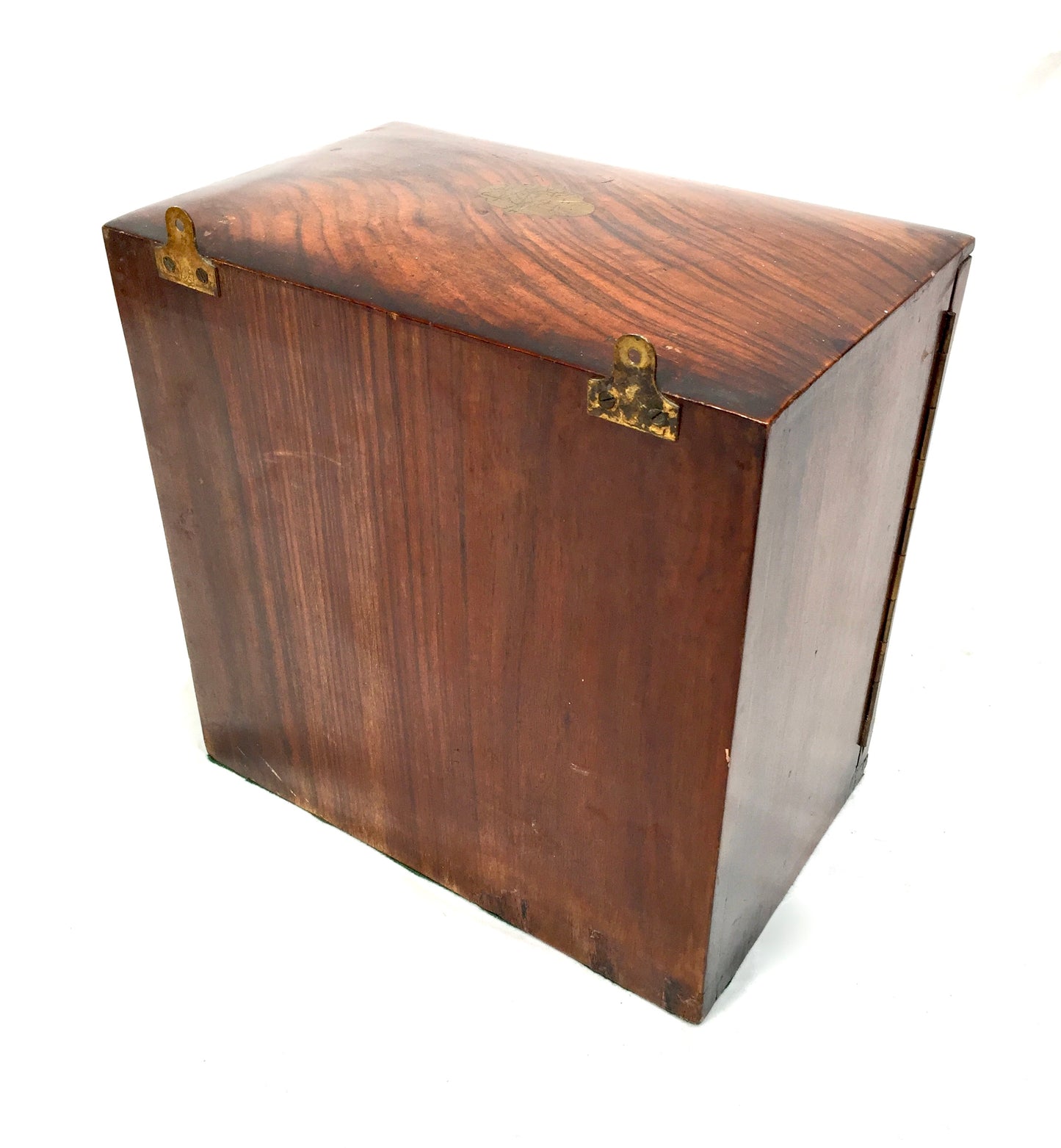 Antique Victorian Wooden Walnut Humidor Chest of Drawers Collectors Cabinet Box