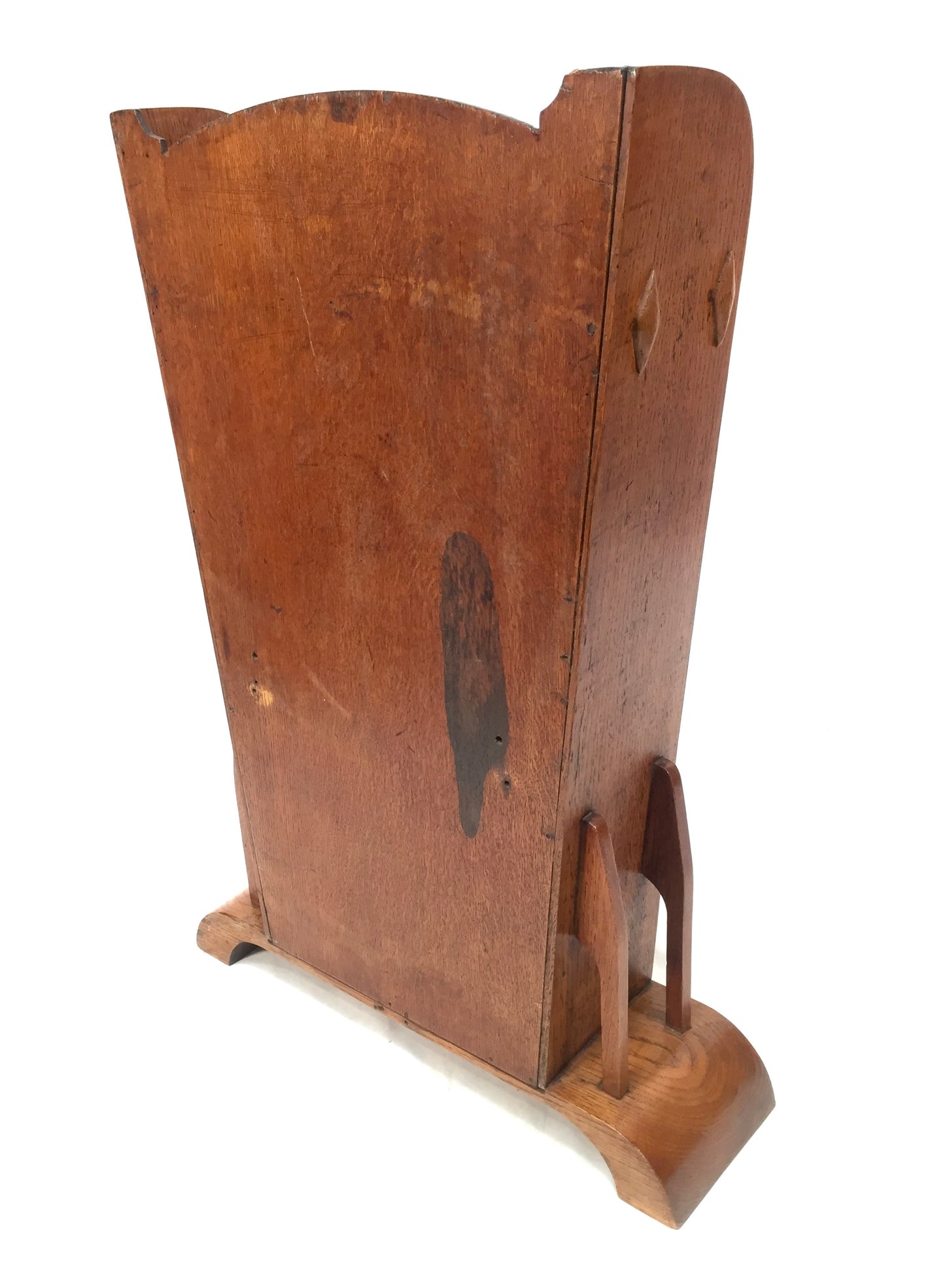 Antique Arts & Crafts Movement Oak Wooden Shelf Cabinet / Storage Cupboard c1920