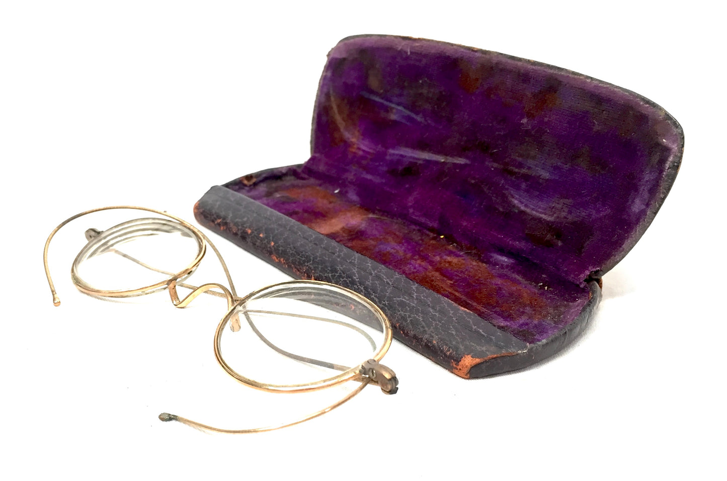 Antique Glasses by Dixey Optician of London with Original Case - Vintage Fashion