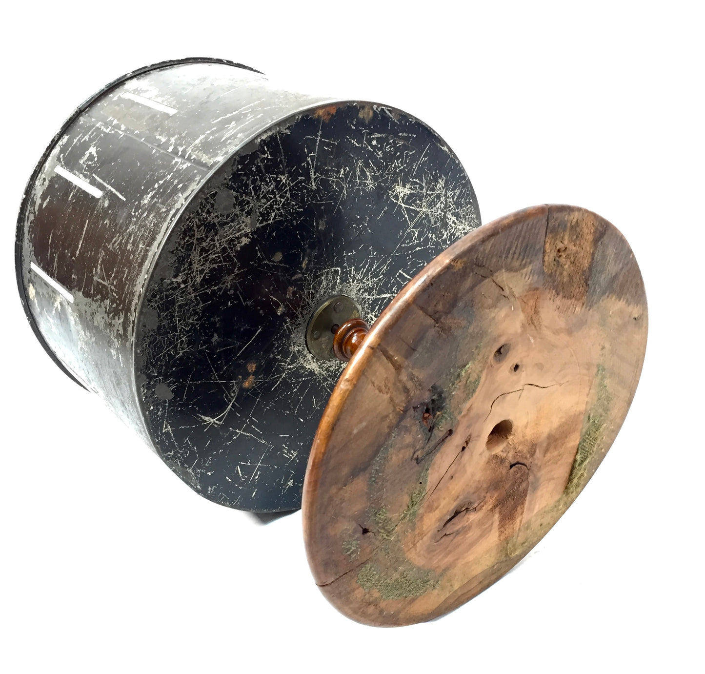 Antique Victorian Zoetrope / Wheel of Life with Viewing Image Strips. c.1870