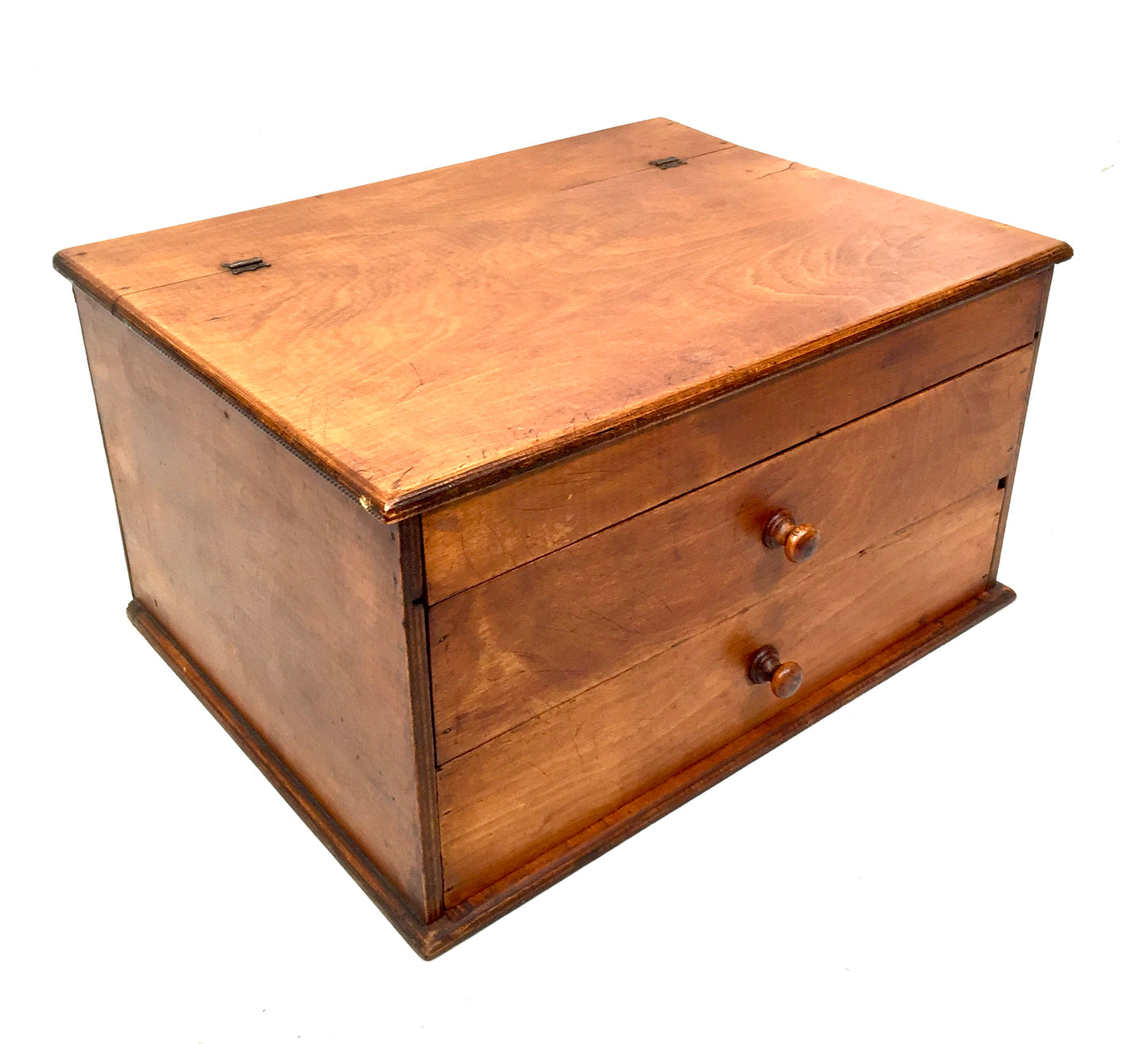 Antique Tabletop Storage Box / Sewing /Haberdashery Cabinet / Jewellery / c1950
