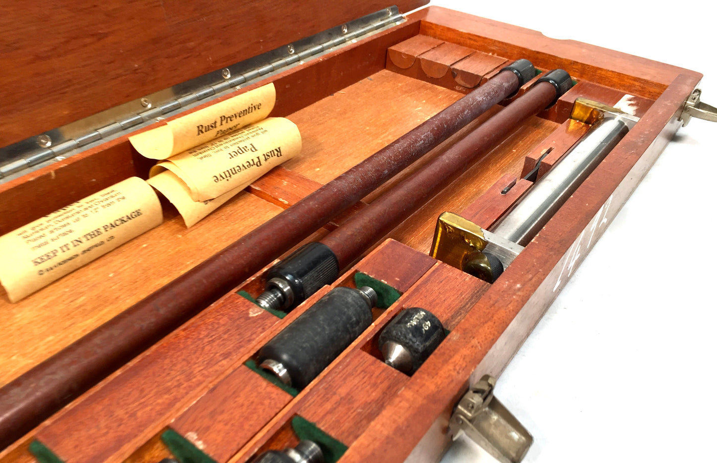 Vintage Tools - Matrix Internal Micrometer Set in Original Wooden Box