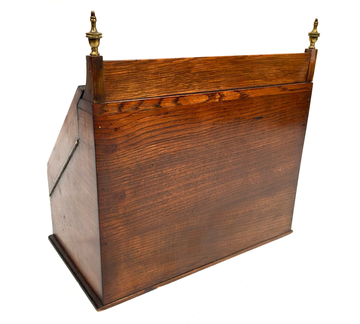 Antique Victorian Oak Aesthetic Movement Stationery Box Desk Tidy Letter Holder