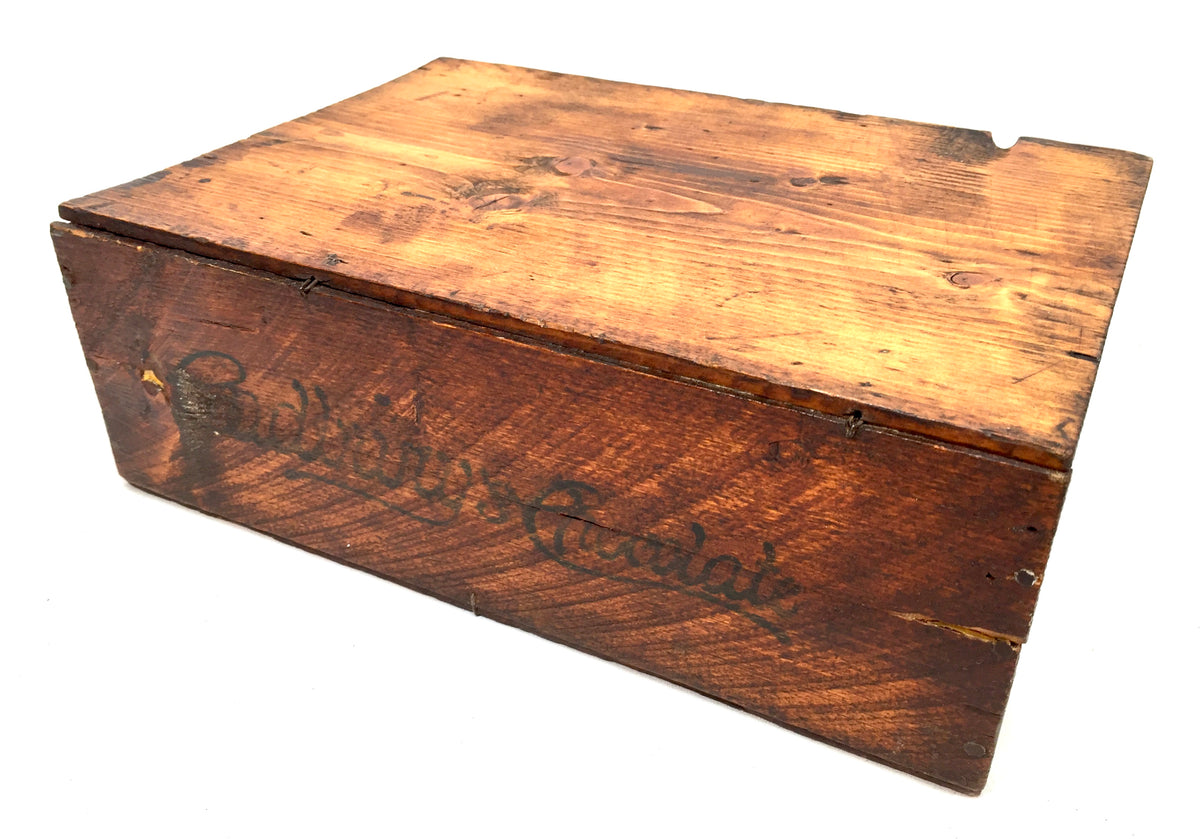Antique Advertising - Cadbury's Chocolate Confectionery Wooden Shop Display Box