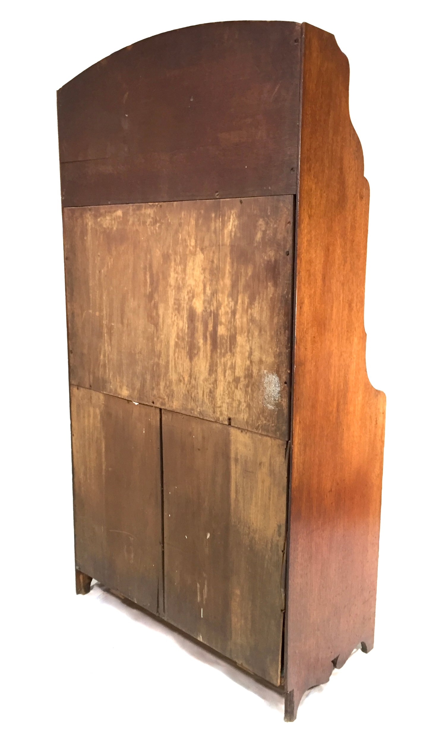 Antique Arts & Crafts Oak Wooden Bureau Storage Cabinet Bookcase by Trevor Page