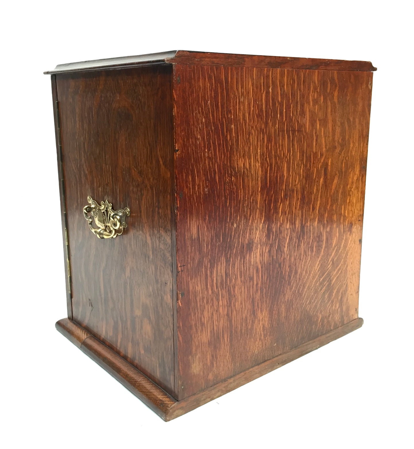 Antique Victorian Wooden Oak Tabletop Collectors Cabinet Chest of Drawers / Box