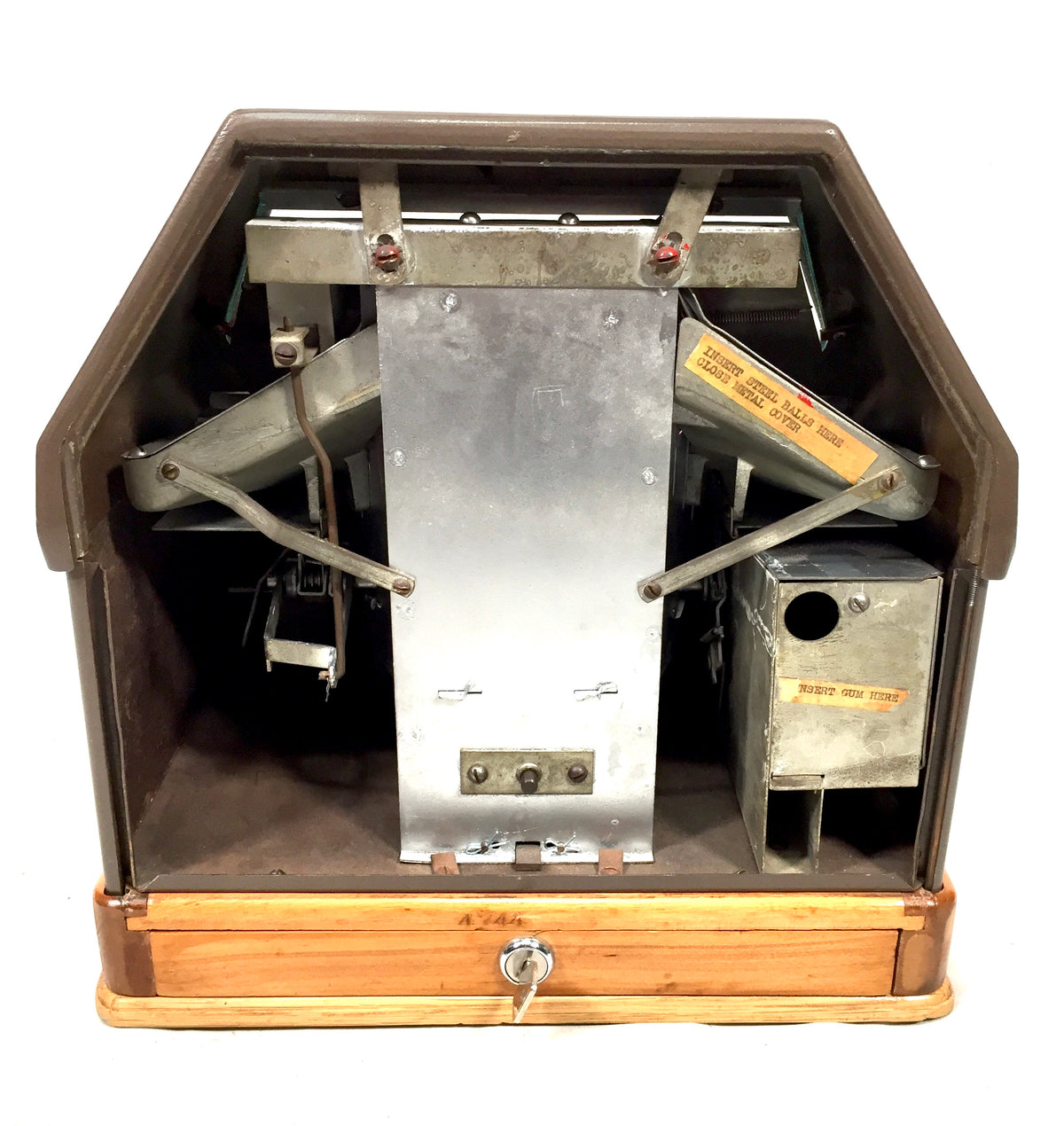 Antique 1939 Trade Stim Pike’s Peak Arcade Coin Operated Machine Working / Keys