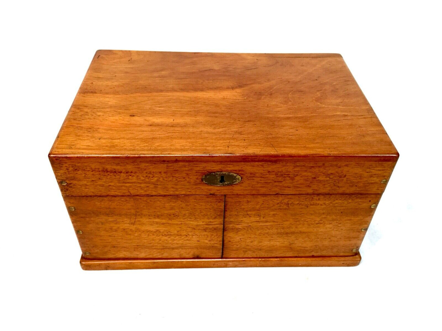 Antique 19th Century Victorian Games Compendium Box / Wooden Cabinet c.1880
