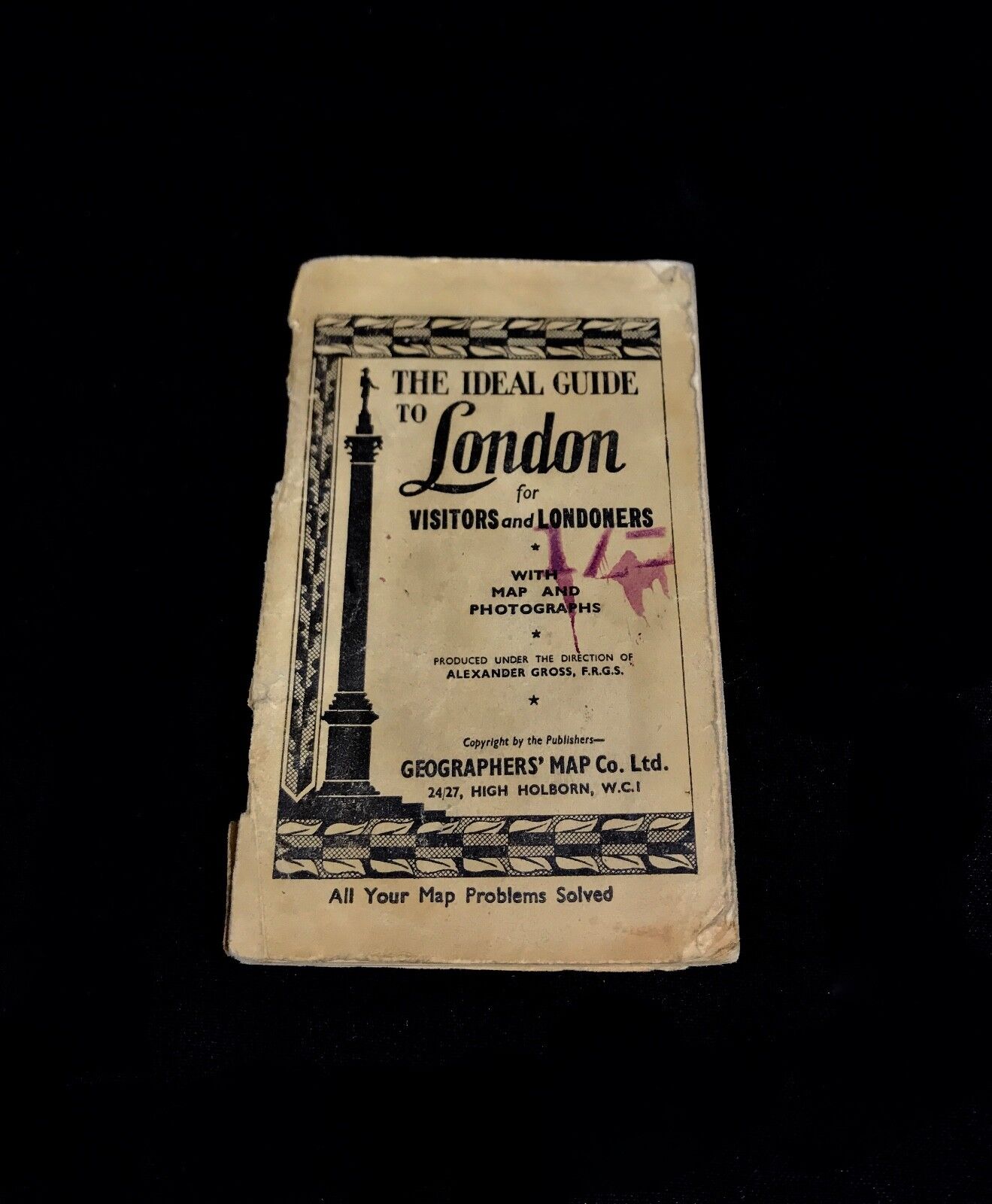 Alexander Gross - The Ideal Guide To London Map Book 1943 / Home Office Order