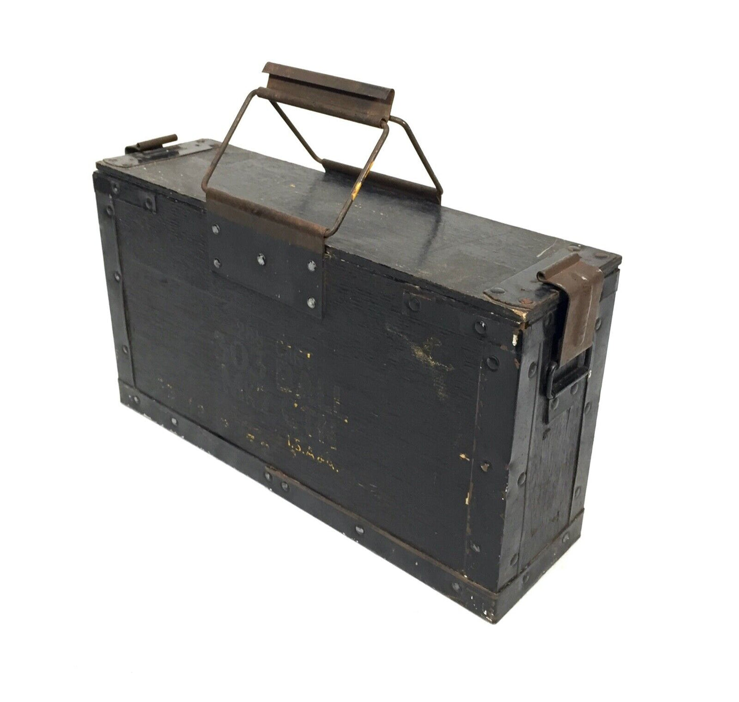 Antique RAF Bomber Command Wooden Shooting Equipment Storage Box / Chest
