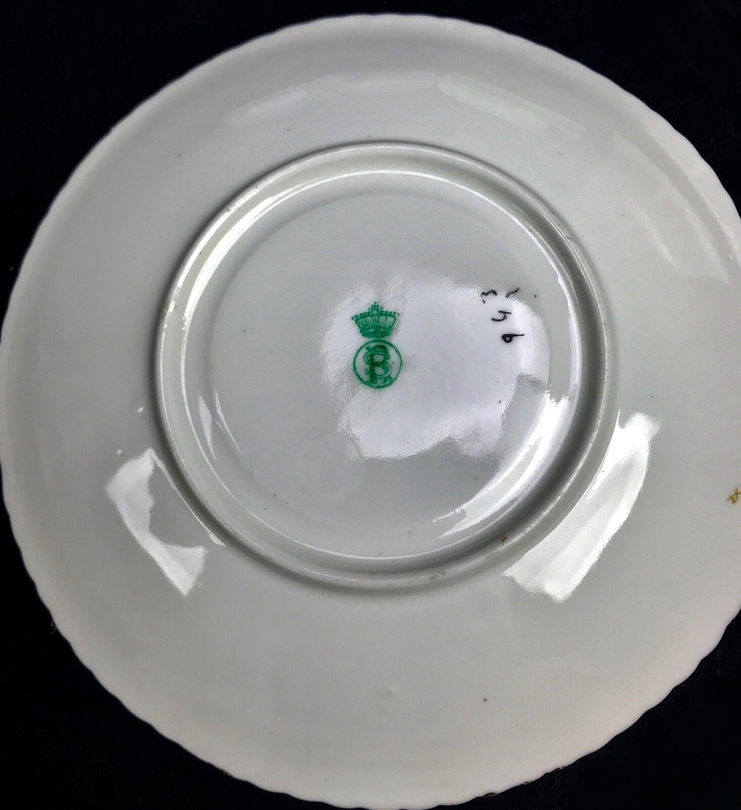 Victorian Green&White Tea Set For 4 People / Radford Bone China