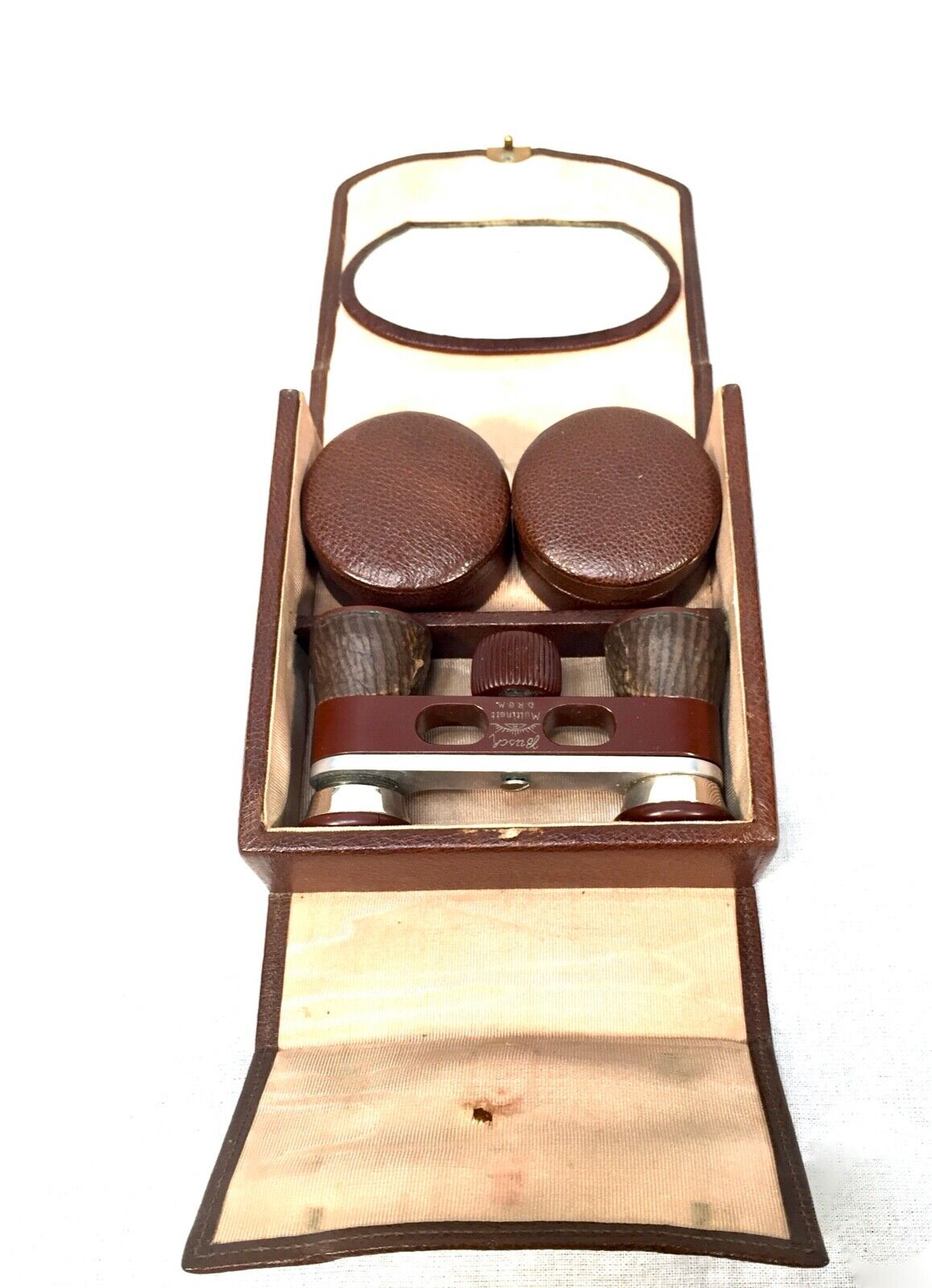 Antique German Busch Multinett D.R.G.M Ladies Opera Glasses Vanity Case Vintage