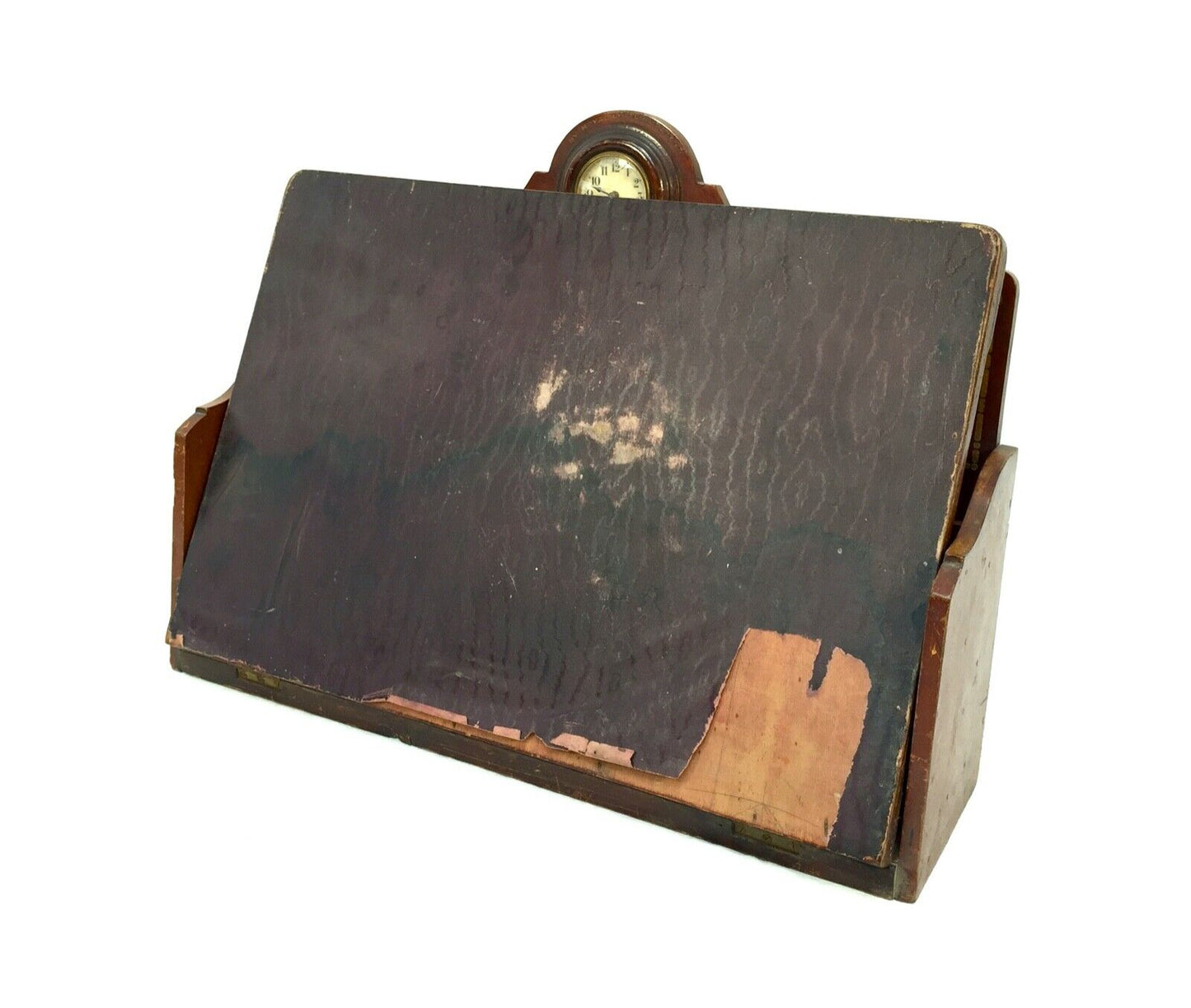 Antique Advertising - Pophams Plymouth Shop Display Sign / Stationery Cabinet