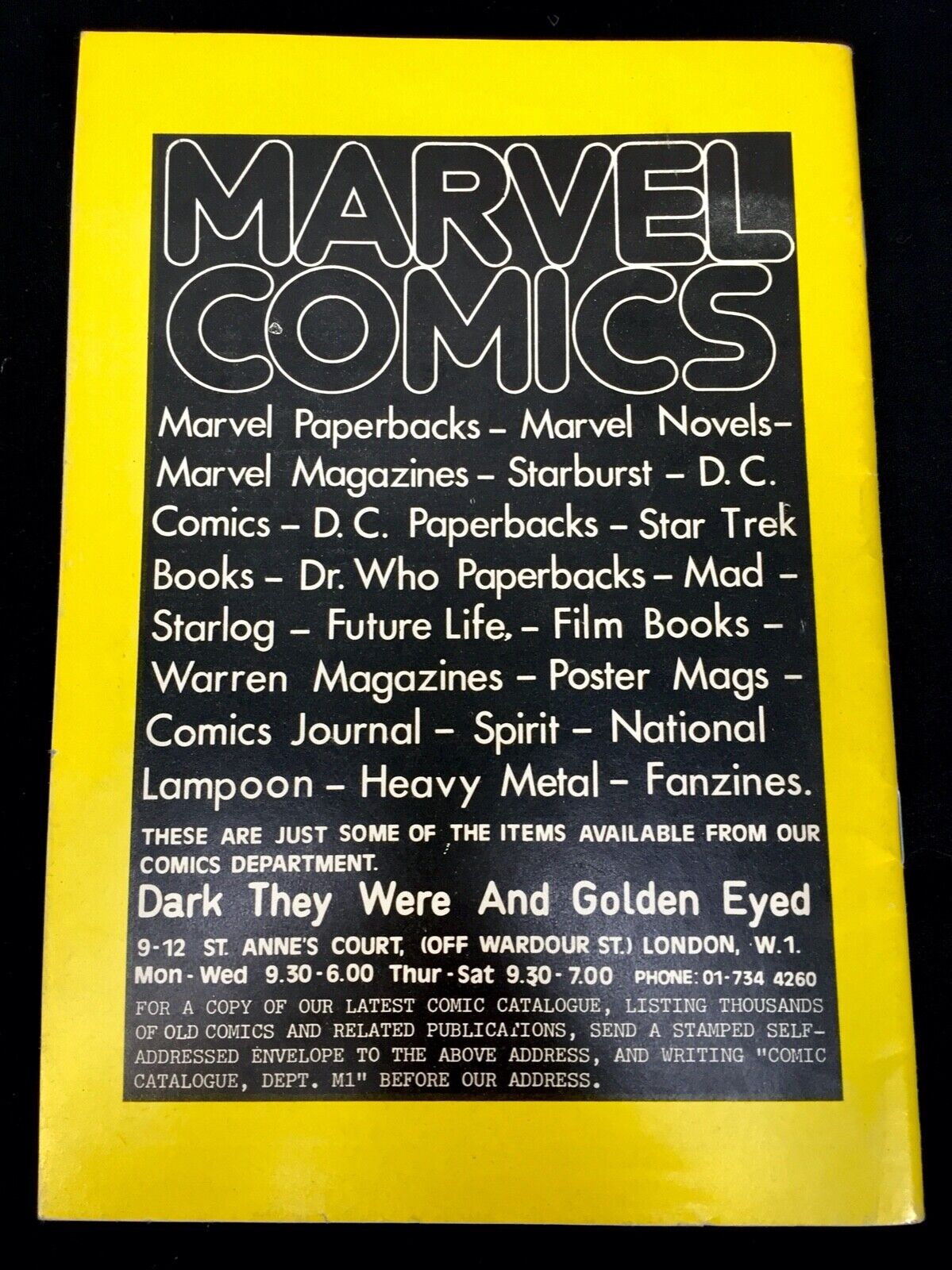 Vintage Comic - Marvel The Fabulous Fantastic Four Pocket Book April 1980 No.1